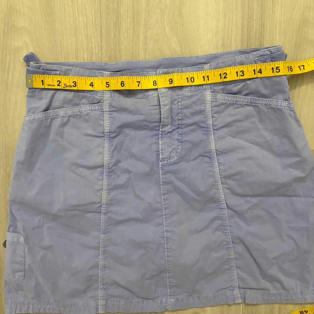Fresh Produce Womens Skirt Blue Utility Mini Cotton Stretch Cargo Pocket Size XS - Picture 5 of 13